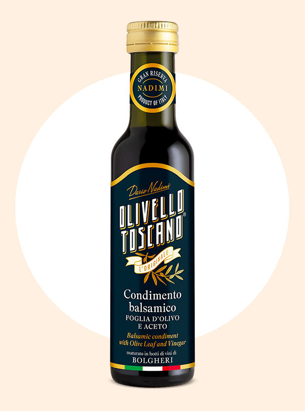 Condimento balsamico foglia di olivo e aceto